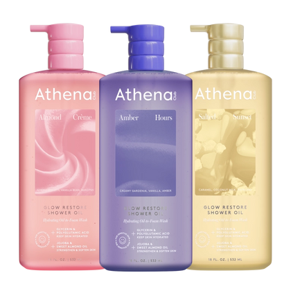 Glow Restore Shower Oil Trio