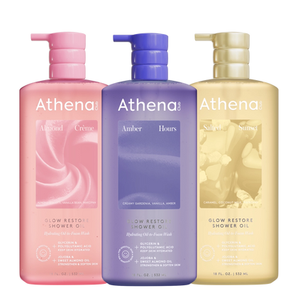 Glow Restore Shower Oil Trio