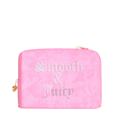 Pink Velour Pouch - Default Title